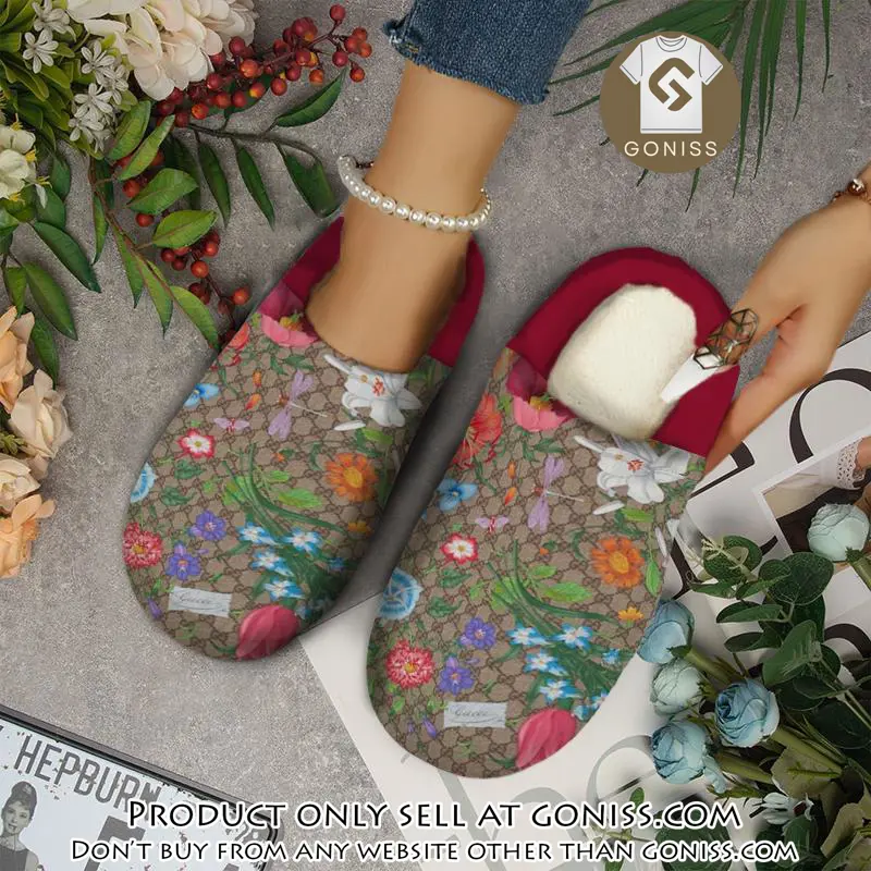 Gucci fleece slippers luxury inhouse slippers ihs1004 gn0834090